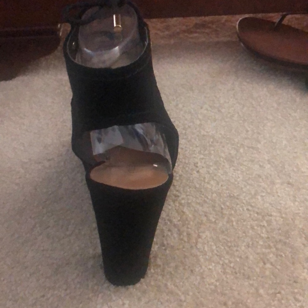 Black Indigo Rd lace up heels - Picture 4 of 7